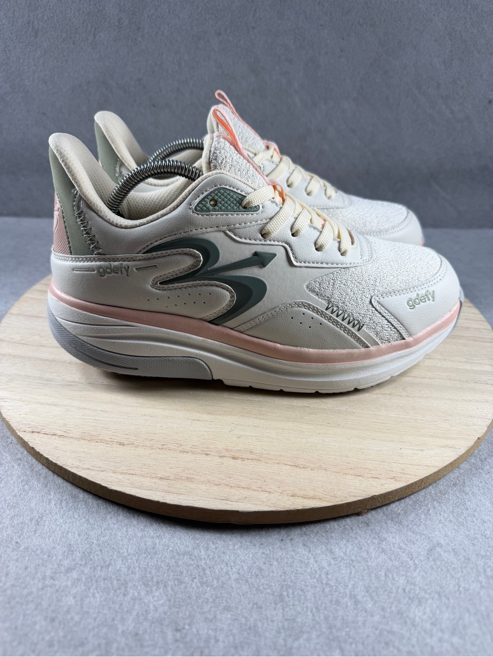 Gravity Defyer Gdefy Energiya Cream Pink Walking Shoe Size 8